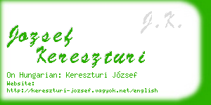 jozsef kereszturi business card