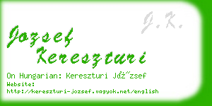 jozsef kereszturi business card